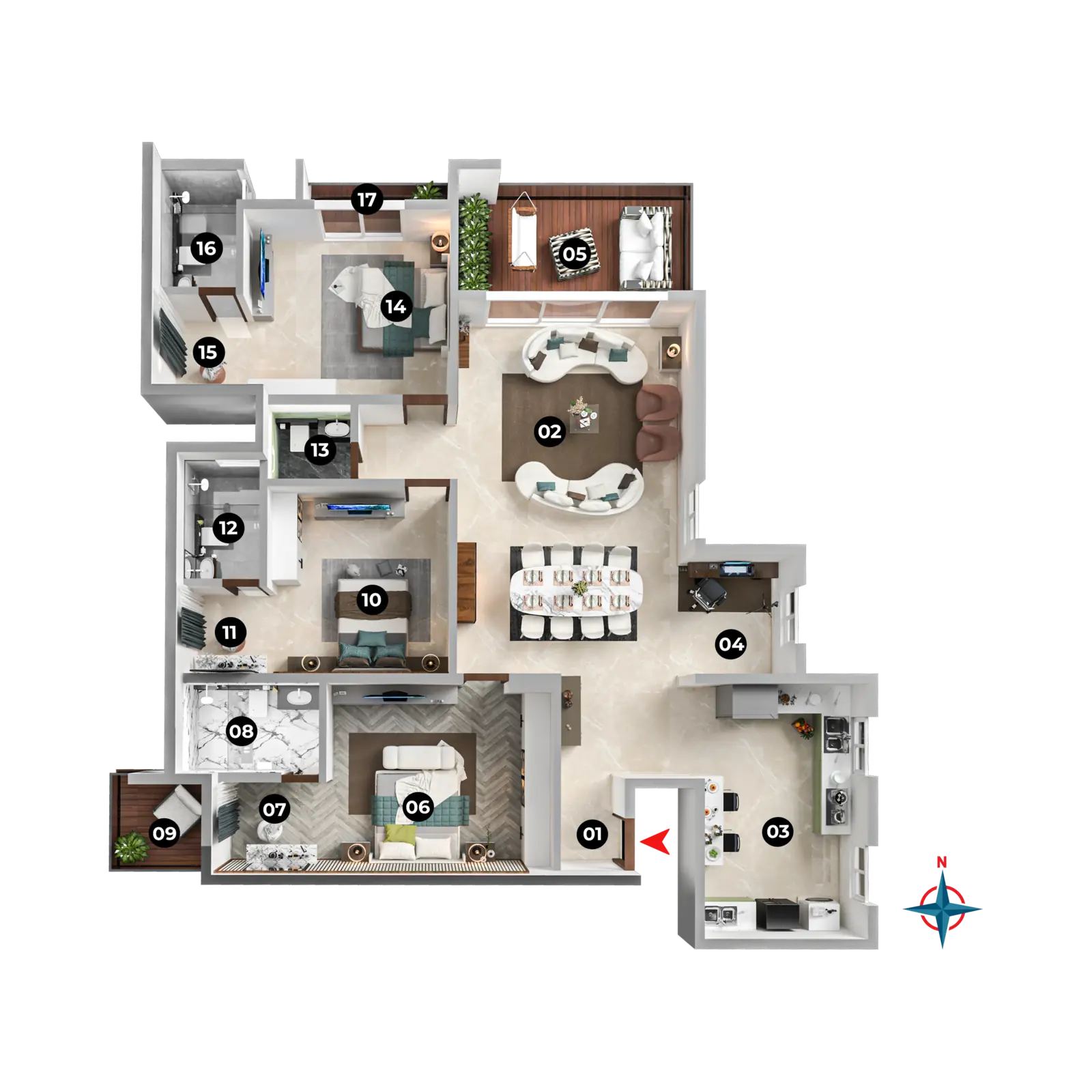 Floor plan TYPE - 1