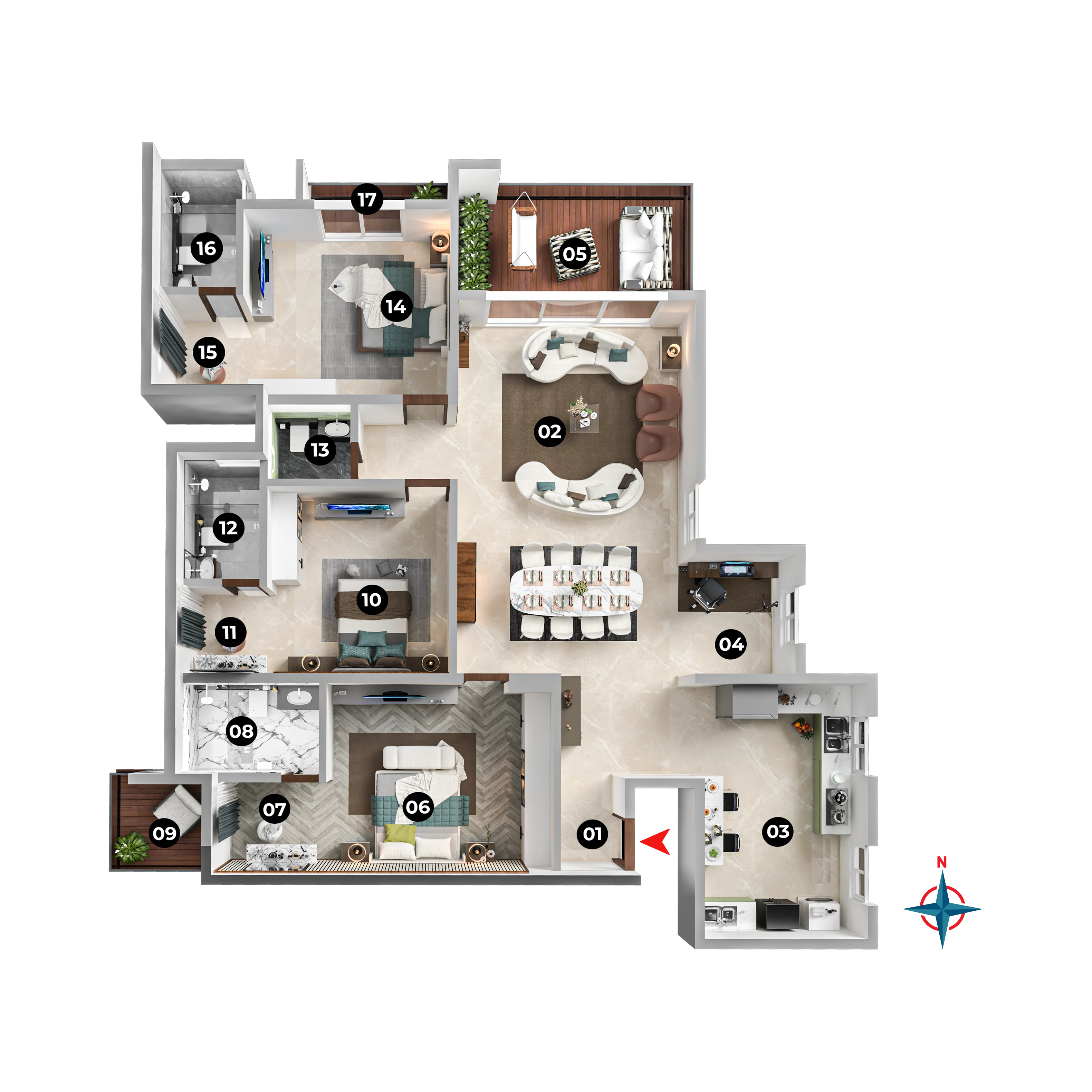 Floor plan TYPE - 1